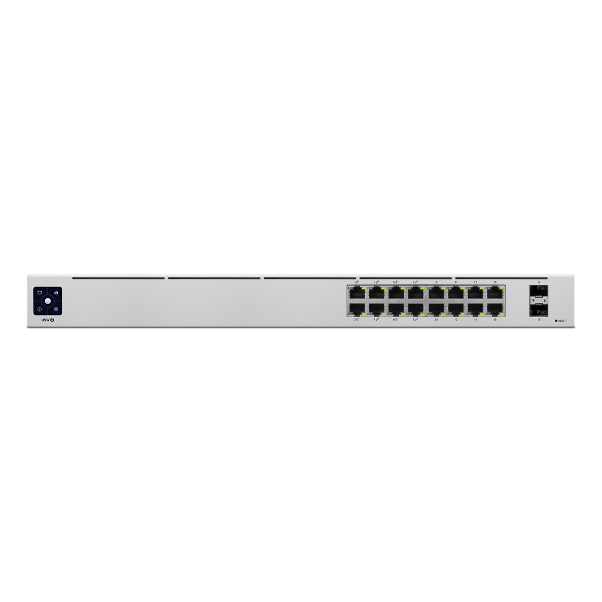 Ubiquiti Standard 16-Port PoE Managed Switch 16x Gigabit Ethernet (8x PoE+, max. 42W), 2x SFP von Ubiquiti