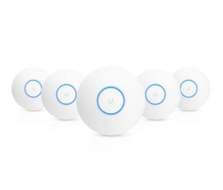 Ubiquiti UAP-NANOHD-5 UniFi AP AC NanoHD 5er Pack Wave2 ohne PoE-Injektor von Ubiquiti