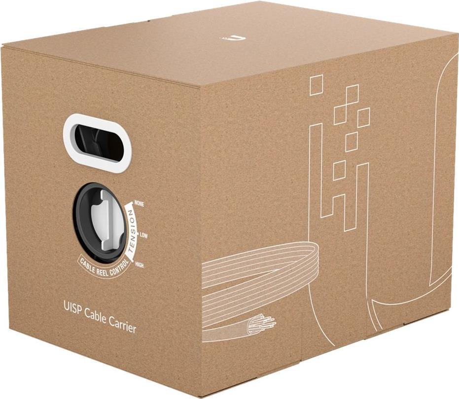 Ubiquiti UISP Cable Carrier - Bulkkabel - 305,0m - 6,8 mm - STP - CAT 5e - im Freien, robust - Schwarz (UISP-CABLE-CARRIER) von Ubiquiti