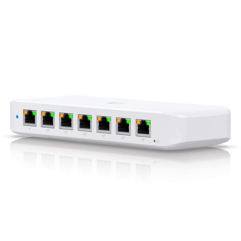 Ubiquiti Ultra 60W 8-Port Managed Switch 8x Gigabit Ethernet (7x PoE+), 1x PoE++ (zur Stromversorgung), 60W AC Adapter von Ubiquiti