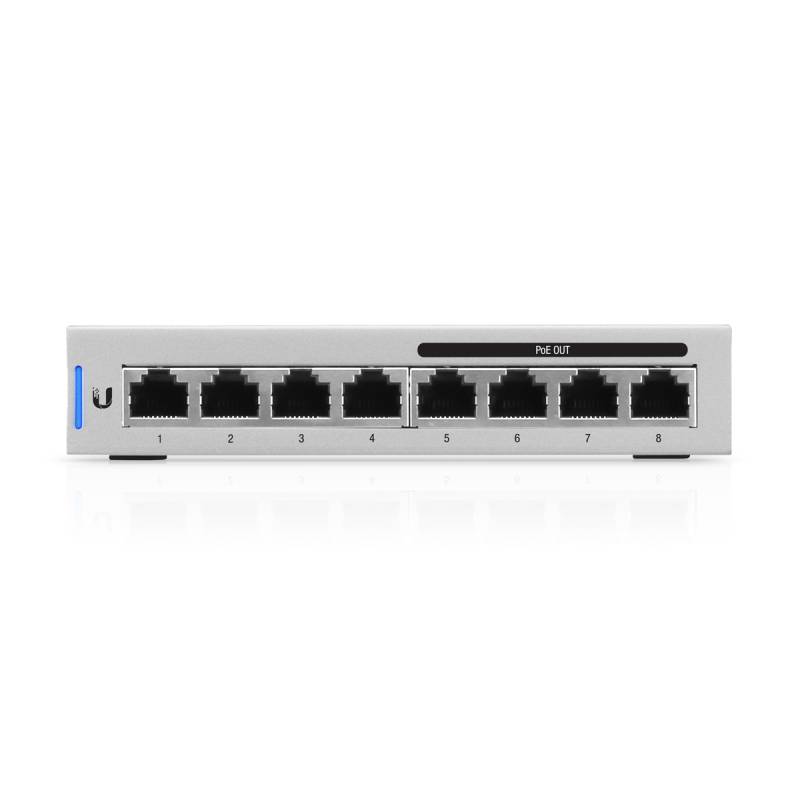 Ubiquiti UniFi 8-Port Switch (US-8-60W) [4x PoE, 60W, Gigabit-LAN, lüfterlos] von Ubiquiti