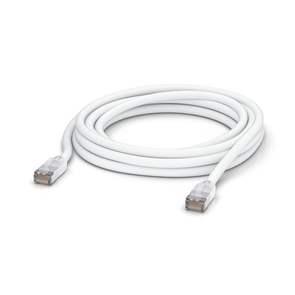 Ubiquiti UniFi - Patch-Kabel - RJ-45 (M) zu RJ-45 (M) - 5 m - 6 mm - STP - CAT 5e - geformt, im Freien, verseilt, robust - weiß von Ubiquiti