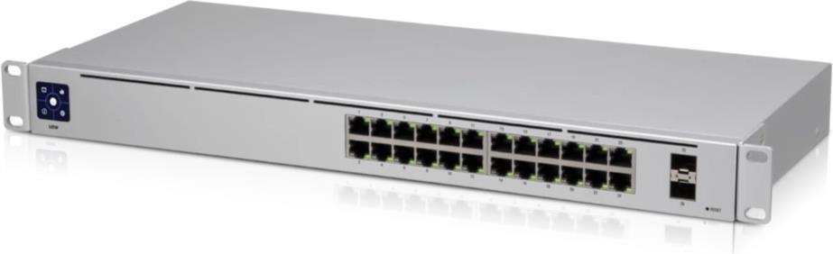Ubiquiti UniFi Switch USW-24 - Switch - managed - 24 x 10/100/1000 + 2 x Gigabit SFP - Desktop, an Rack montierbar Ubiquiti UniFi Switch USW-24 - Switch - managed - 24 x 10/100/1000 + 2 x Gigabit SFP - Desktop, an Rack montierbar von Ubiquiti