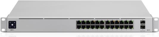 Ubiquiti UniFi Switch USW-Pro-24 - Switch - L3 - managed - 24 x 10/100/1000 + 2 x 10 Gigabit SFP+ (Uplink) - Desktop, an Rack montierbar (USW-Pro-24) von Ubiquiti