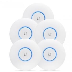 Ubiquiti UniFi UAP-AC-PRO Access Point - 5er Pack - (1300 Mbit/s, 802.11ac, Gigabit LAN, Indoor und Outdoor, 3x3 MIMO-Technologie) (UAP-AC-PRO-5) von Ubiquiti