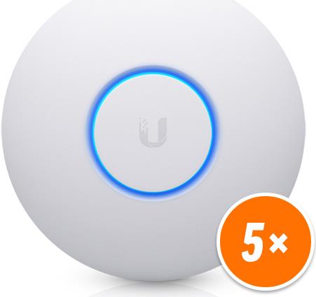 Ubiquiti Unifi nanoHD - Drahtlose Basisstation - 802,11ac Wave 2 - Wi-Fi - Dualband - Gleichstrom (Packung mit 5) (UAP-NANOHD-5) von Ubiquiti