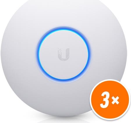 Ubiquiti Unifi nanoHD - Funkbasisstation - 802,11ac Wave 2 - Wi-Fi - Dualband - Gleichstrom (Packung mit 3) (UAP-NANOHD-3) von Ubiquiti
