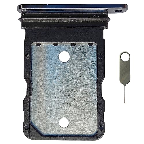 Ubrokeifixit Für Google Pixel 7 Pro 6,7 Zoll SIM-Kartenfach Slot Halter Ersatz für Google Pixel 7 Pro 6,7 Zoll 2022 GP4BC GE2AE, mit Auswurfstift (Pixel 7 Pro-Obsidian) von Ubrokeifixit