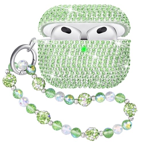 Ucharmbead Schutzhülle für AirPods der 3. Generation, kompatibel mit AirPods der 3. Generation, mit glitzerndem Schlüsselanhänger für Damen Ucharmbead Schutzhülle für AirPods der 3. Generation, kompatibel mit AirPods der 3. Generation, mit glitzerndem Schlüsselanhänger für Damen von Ucharmbead