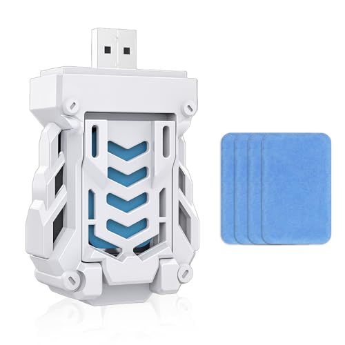 Udbrud Tragbare USB Elektrische Mückenschutz Killer, Electric Mosquito Repellent Killer mit 4 Mückenschutztabletten, Portable Mosquito Lamps Electric Insect Killer für Wandern Outdoor Patio Travel von Udbrud