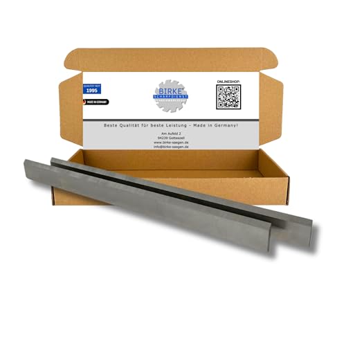 Uddeholm Schwedenstahl 2x Hobelmesser/Streifenhobelmesser 18% HSS 260mm-640mm 20-35mm (610mm x 35mm x 3mm) Legierter Stahl, Hochgeschwindigkeitsstahl, Made in Germany von SKUURTFR