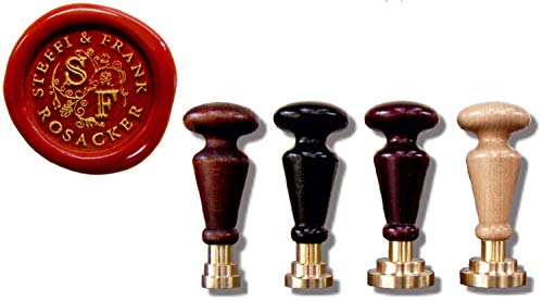 Udig.de Siegelstempel Rundgravur mit Initialen 9,5 cm aus Messing, Gold Udig.de Siegelstempel Rundgravur mit Initialen 9,5 cm aus Messing, Gold von Udig.de