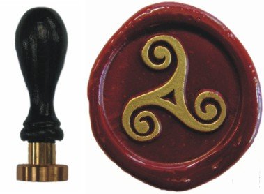 Udig.de Siegel Stempel Triskele 24 mm Messing, Buchenholz schwarz Udig.de Siegel Stempel Triskele 24 mm Messing, Buchenholz schwarz von Udig.de