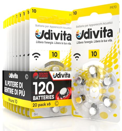 120 Batterien für Hörgeräte Udivita Typ 10 120 Batterien für Hörgeräte Udivita Typ 10 von Udivita