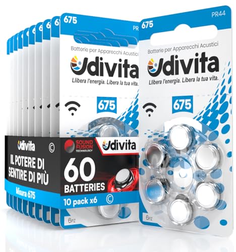 60 Batterien für Hörgeräte Udivita Typ 675 60 Batterien für Hörgeräte Udivita Typ 675 von Udivita