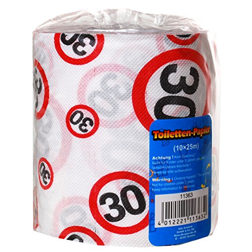 Udo Schmidt ROLLE TOILETTENPAPIER MIT DER ZAHL 30 30.Geburtstag von Udo Schmidt