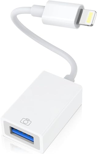 USB Adapter für iPhone Lightning auf USB Adapter iPhone Kamera USB OTG Kabeladapter USB-auf-Lightning für iPad Adapter USB iPhone für Camera USB Stick U Disk Laufwerk, Kartenleser, Maus, Tastatur von Uecteck