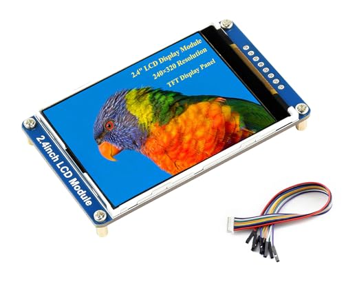 6,1 cm (2,4 Zoll) LCD-Display-Modul, 240 x 320 Auflösung, 65 K RGB-Farben, eingebettete ILI9341-Treiber-SPI-Schnittstelle, TFT-Display, kompatibel mit Raspberry Pi 5 Pi 4B 3B+ 3B Pi Zero W WH Zero von UeeKKoo
