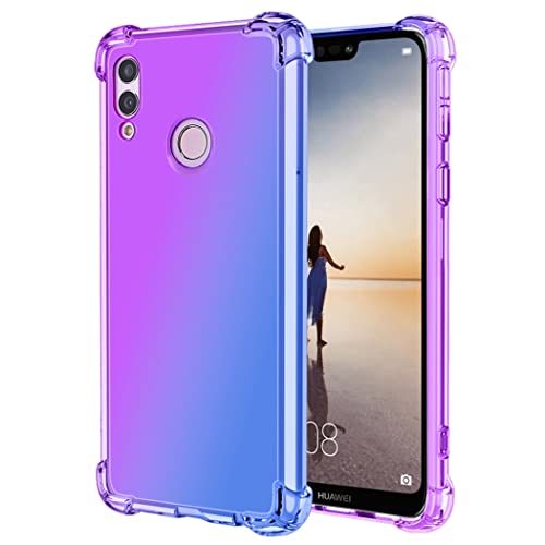 Ueokeird Für Huawei P20 Lite/Nova 3E Hülle, ANE-LX1 ANE-LX2 Hülle, Klar Niedlich Farbverlauf Handyhülle Slim Anti Kratzer Flexible TPU Cover Stoßfeste Schutzhülle für Huawei P20 Lite (Lila/Blau) von Ueokeird