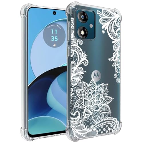 Ueokeird Handyhülle für Moto G14 Hülle, Motorola G14 XT2341-2 Hülle Mädchen Frauen, schlank, stoßfest, klar, Blumenmuster, flexible TPU-Schutzhülle für Motorola Moto G14 Mandala Ueokeird Handyhülle für Moto G14 Hülle, Motorola G14 XT2341-2 Hülle Mädchen Frauen, schlank, stoßfest, klar, Blumenmuster, flexible TPU-Schutzhülle für Motorola Moto G14 Mandala von Ueokeird