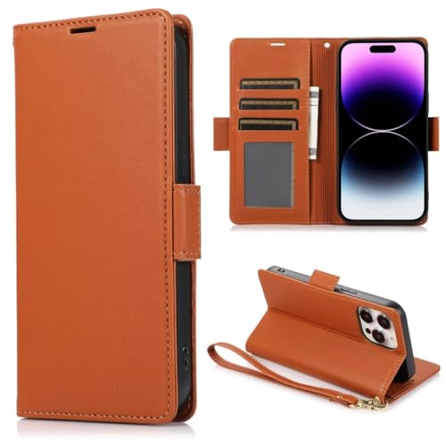 Lederhülle Kompatibel mit iPhone 15 Hülle, Premium Flip Handytasche Wallet Handyhülle PU Leder Tasche Case Schutzhülle Kartensteckplätzen für iPhone 15,Braun Lederhülle Kompatibel mit iPhone 15 Hülle, Premium Flip Handytasche Wallet Handyhülle PU Leder Tasche Case Schutzhülle Kartensteckplätzen für iPhone 15,Braun von Ufgoszvp