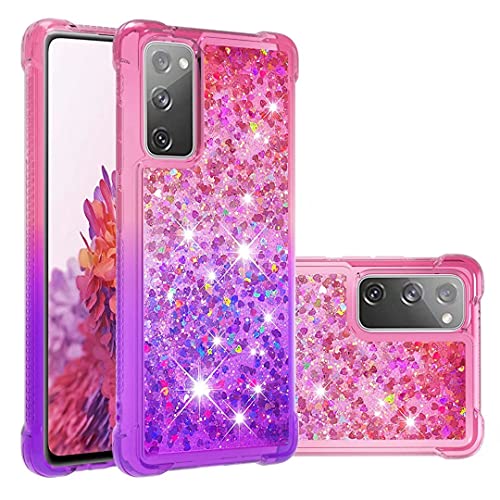 Samsung Galaxy A35 5G Hülle Handyhülle Glitzer, Samsung Galaxy A35 5G Case Slim Glitzer Silikon Clear Schutzhülle Bumper Cover Hülle für Samsung Galaxy A35 5G Bling Handy HüllenRose Lila von Ufgoszvp