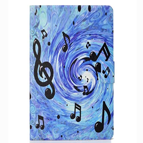 Ufgoszvp Tablethülle für Samsung Galaxy Tab A9 8.7 Zoll 2023 (SM-X115N) Hülle Case PU Leder Tasche Schutzhülle Flip Cover Abdeckung Klapphülle Ständer Karten Fächer Magnetverschluss Deckel Noten von Ufgoszvp