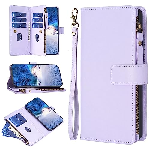 Ufgoszvp Handyhülle für Samsung Galaxy A55 Hülle Handytasche Reißverschluss Premium Lederhülle Klappbar Flip Wallet Tasche Magnet Kartenfach Standfunktion Schutzhülle für Samsung Galaxy A55, lila Ufgoszvp Handyhülle für Samsung Galaxy A55 Hülle Handytasche Reißverschluss Premium Lederhülle Klappbar Flip Wallet Tasche Magnet Kartenfach Standfunktion Schutzhülle für Samsung Galaxy A55, lila von Ufgoszvp