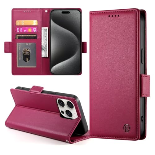 Ufgoszvp Lederhülle Kompatibel mit iPhone 14 Hülle, Premium Flip Wallet Handyhülle PU Leder Handytasche Tasche Case Kartensteckplätzen Schutzhülle für iPhone 14,Weinrot Ufgoszvp Lederhülle Kompatibel mit iPhone 14 Hülle, Premium Flip Wallet Handyhülle PU Leder Handytasche Tasche Case Kartensteckplätzen Schutzhülle für iPhone 14,Weinrot von Ufgoszvp