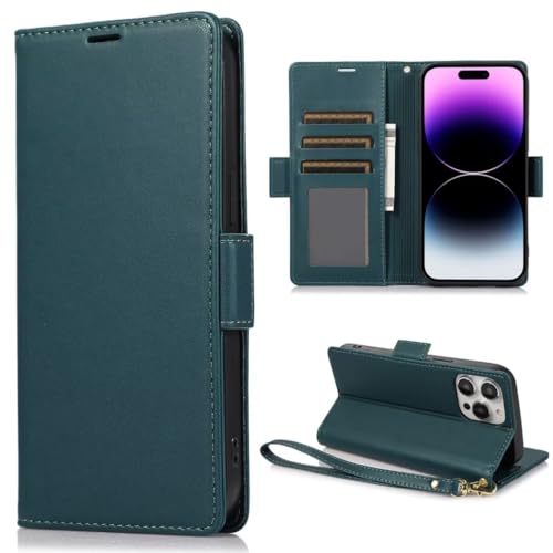 Ufgoszvp Lederhülle Kompatibel mit iPhone 16 Plus Hülle, Premium Flip Handytasche Wallet Handyhülle PU Leder Tasche Case Schutzhülle Kartensteckplätzen für iPhone 16 Plus,Grün Ufgoszvp Lederhülle Kompatibel mit iPhone 16 Plus Hülle, Premium Flip Handytasche Wallet Handyhülle PU Leder Tasche Case Schutzhülle Kartensteckplätzen für iPhone 16 Plus,Grün von Ufgoszvp