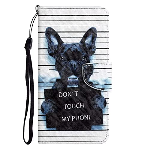 Ufgoszvp Lederhülle für Samsung Galaxy A32 5G Flip Hülle Wallet Case Handyhülle PU Leder Tasche Cover Kartensteckplätzen Schutzhülle für Samsung Galaxy A32 5G Handy Hüllen Hund von Ufgoszvp