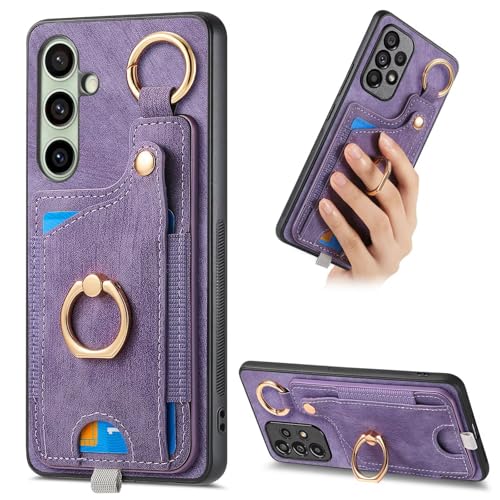 Ufgoszvp Lederhülle für iPhone 13 Pro Max Hülle Leder, Magnet Ring ständer Klapphülle, mit Kartenfach, Flip Handyhülle Etui Handytasche Schutzhülle Tasche für iPhone 13 Pro Max,Lila Ufgoszvp Lederhülle für iPhone 13 Pro Max Hülle Leder, Magnet Ring ständer Klapphülle, mit Kartenfach, Flip Handyhülle Etui Handytasche Schutzhülle Tasche für iPhone 13 Pro Max,Lila von Ufgoszvp