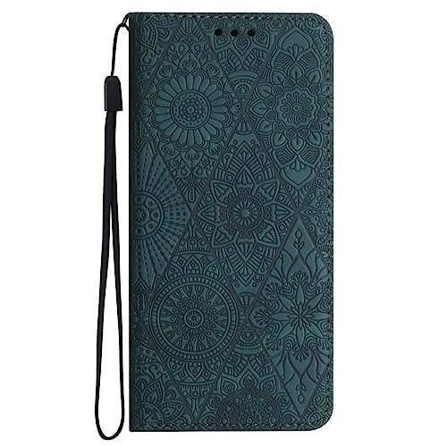 Ufgoszvp für Samsung Galaxy A22 5G Hülle Leder Flip Case Samsung Galaxy A22 5G Mandala Tasche Wallet Handyhülle Kunstleder Bookstyle Brieftasche Schutzhülle Handytasche Kartenfach Ständer Etui grün Ufgoszvp für Samsung Galaxy A22 5G Hülle Leder Flip Case Samsung Galaxy A22 5G Mandala Tasche Wallet Handyhülle Kunstleder Bookstyle Brieftasche Schutzhülle Handytasche Kartenfach Ständer Etui grün von Ufgoszvp