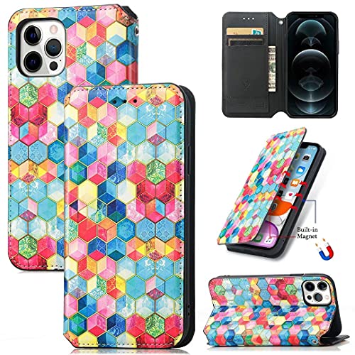 Ufgoszvp für iPhone 13 Lederhülle für Handyhülle iPhone 13 Hülle Wallet Case Cover PU Leder Tasche Flipcase Schutzhülle Handytasche Skin Ständer Klapphülle Schale Bumper Etui Magischer Raum von Ufgoszvp