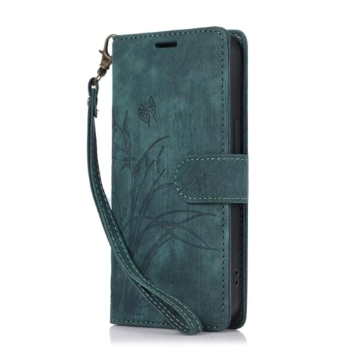 für iPhone 15 Plus Hülle Schmetterling Flip Lederhülle Handyhülle Book PU Leder Tasche Case mit Kartenfach und Magnet Ständer Schutzhülle Handytasche für iPhone 15 Plus,grün für iPhone 15 Plus Hülle Schmetterling Flip Lederhülle Handyhülle Book PU Leder Tasche Case mit Kartenfach und Magnet Ständer Schutzhülle Handytasche für iPhone 15 Plus,grün von Ufgoszvp