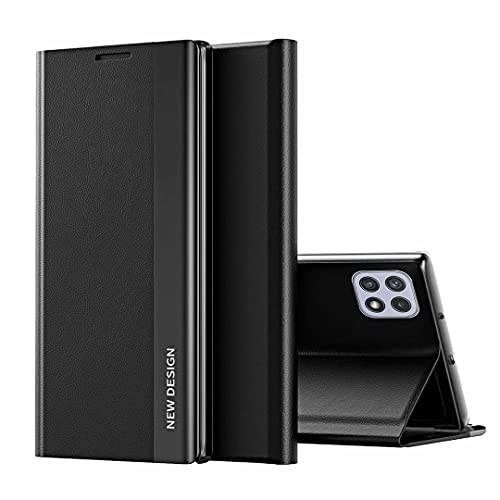 Xiaomi Mi 11 Lite 5G Hülle Leder Flip Spiegel für Xiaomi Mi 11 Lite 5G Handyhülle Schutzhülle 360 Grad Hard PC Stoßfest Cover Handytasche Case Ständer Funktion Tasche Etui für Xiaomi Mi 11 Lite 5G von Ufgoszvp