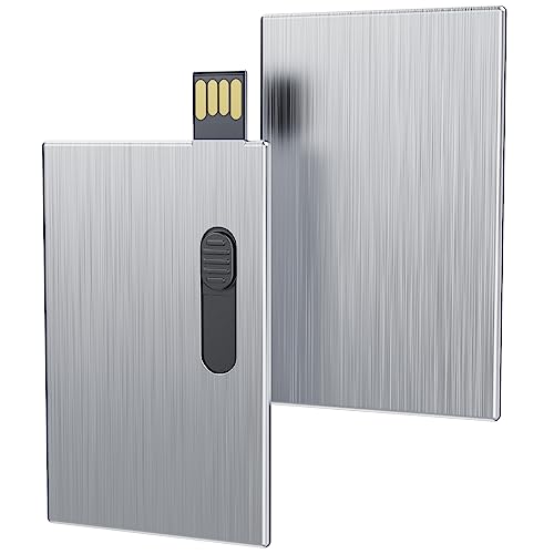 Uflatek 16GB USB Stick Business Kreditkarten Speicherstick USB 2.0 Flash-Laufwerk Silber Flash Drive Scheckkartenform Neuheit Memory Stick Metall Shell Extern Datensticks für Computer Laptop Uflatek 16GB USB Stick Business Kreditkarten Speicherstick USB 2.0 Flash-Laufwerk Silber Flash Drive Scheckkartenform Neuheit Memory Stick Metall Shell Extern Datensticks für Computer Laptop von Uflatek