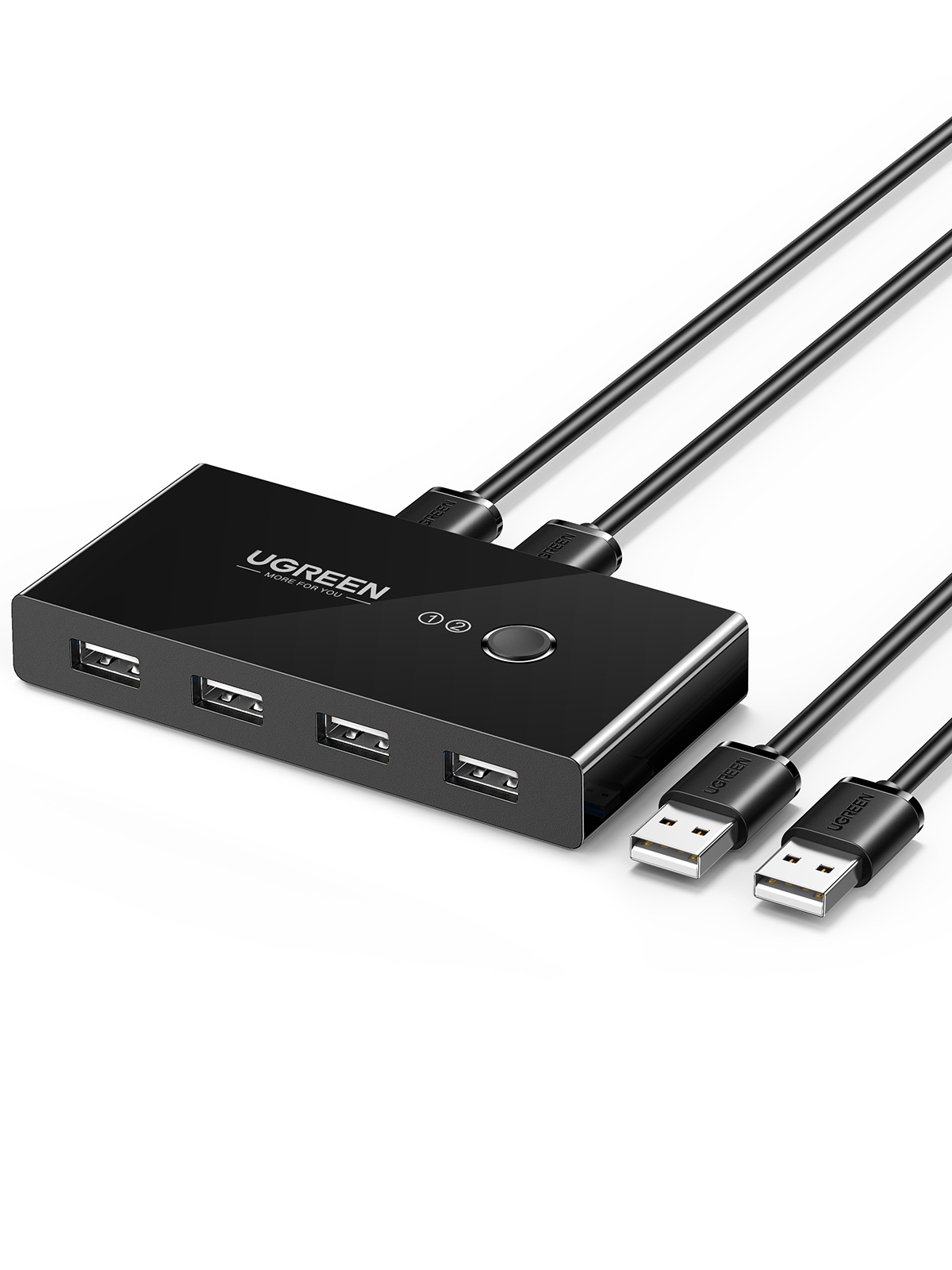 UGREEN 2x4 USB Switch, schwarz von Ugreen
