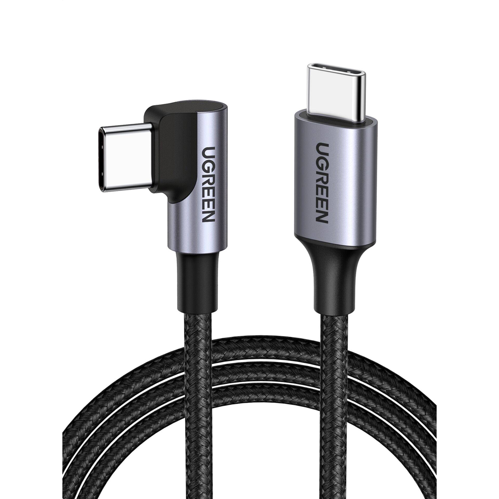 UGREEN Kabel USB-C zu USB-C gewinkelt 60W 1m UGREEN Kabel USB-C zu USB-C gewinkelt 60W 1m von Ugreen