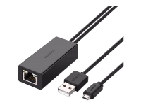 UGREEN USB-Micro-B / RJ45 Netzwerkadapter [1x Micro USB - 1x RJ45 Anschluss] 1 m Schwarz von Ugreen