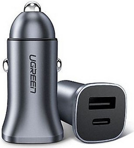 Ugreen 30780 Ladegerät für Mobilgeräte Schwarz Auto (30780) von Ugreen