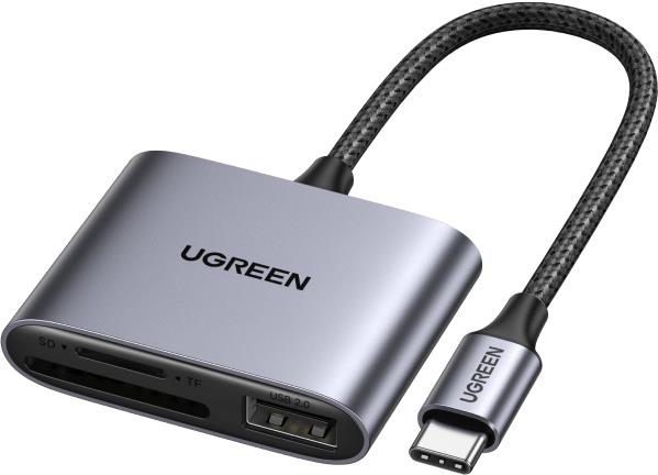 Ugreen 80798 - MicroSD (TransFlash) - MicroSDHC - MicroSDXC - SD - SDHC - SDXC - Grau - 5000 Mbit/s - USB 3.2 Gen 1 (3.1 Gen 1) Type-C - 1 Stück(e) (80798) von Ugreen