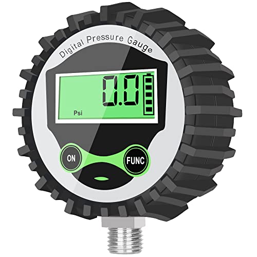 Uharbour Digitales Manometer, Niederdruckmessgerät mit 1/4 Zoll NPT-Anschluss unten und Gummi-Schutz, 0-60 psi, Genauigkeit 1%, Auflösung 0,1psi… Uharbour Digitales Manometer, Niederdruckmessgerät mit 1/4 Zoll NPT-Anschluss unten und Gummi-Schutz, 0-60 psi, Genauigkeit 1%, Auflösung 0,1psi… von Uharbour