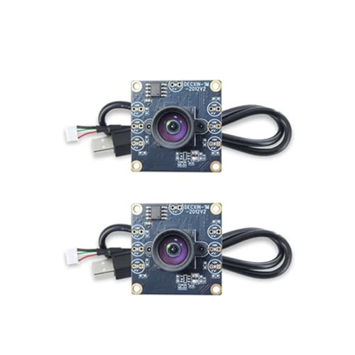 Uhidka 100-Grad-Kamera- 1MP OV9732 1280x720, USB, Ohne Treiber, Manueller, mit 60cm USB-Kabel für WinXP/7/8/10, 2 Sets von Uhidka
