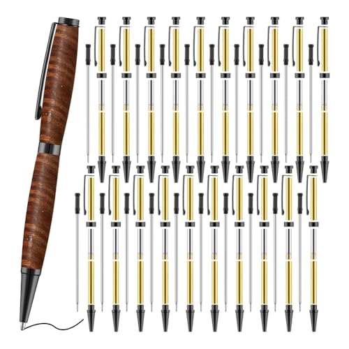 Uhidka 20 Stk. 7mm Slim Pen Set mit Nachfüllungen -Drehkugelschreiber-Set für DIY Kupfer Lehrer Studenten C Uhidka 20 Stk. 7mm Slim Pen Set mit Nachfüllungen -Drehkugelschreiber-Set für DIY Kupfer Lehrer Studenten C von Uhidka