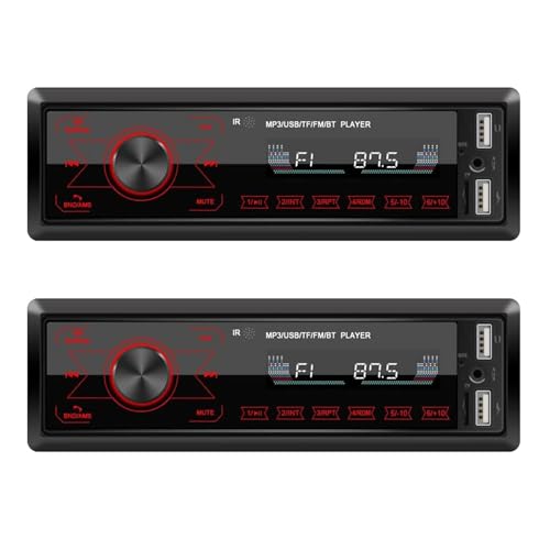 Uhidka 2X Autoradio Bluetooth Berührungssensitiver Bildschirm Autoradio Bluetooth 4X60W 7 Farben 2USB/SD/AUX Freisprecheinrichtung Bluetooth 87.5-108M Uhidka 2X Autoradio Bluetooth Berührungssensitiver Bildschirm Autoradio Bluetooth 4X60W 7 Farben 2USB/SD/AUX Freisprecheinrichtung Bluetooth 87.5-108M von Uhidka