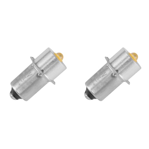 Uhidka 2X Taschenlampe Glühbirne Metall LED Licht Glühbirne Draussen Hoch Wandern Camping Angeln 6-24V P13.5S von Uhidka