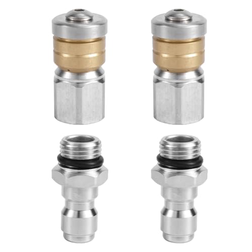 Uhidka 4-Teiliges Kanaldüsenset, für Hochdruckreiniger-Ablaufdüsenschlauchspitzen mit 1/4-NPT-Schnellanschluss 5000 PSI Uhidka 4-Teiliges Kanaldüsenset, für Hochdruckreiniger-Ablaufdüsenschlauchspitzen mit 1/4-NPT-Schnellanschluss 5000 PSI von Uhidka