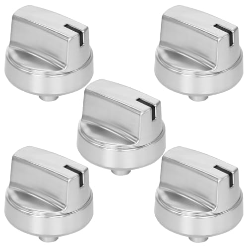 Uhidka 5 Stück WB03X29354 für Gasherdknöpfe, Herdplattenknopf, für WB03X29354 AP6327766 4585908, Profilherdknöpfe Uhidka 5 Stück WB03X29354 für Gasherdknöpfe, Herdplattenknopf, für WB03X29354 AP6327766 4585908, Profilherdknöpfe von Uhidka