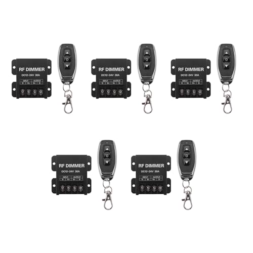 Uhidka 5X 12V RF LED Dimmer Drahtlose Helligkeit 3 Tasten Fern Bedienung DC 12V- 24V 30A 360W 720W für 5050 3528 Einfarbige Licht Bänder Uhidka 5X 12V RF LED Dimmer Drahtlose Helligkeit 3 Tasten Fern Bedienung DC 12V- 24V 30A 360W 720W für 5050 3528 Einfarbige Licht Bänder von Uhidka